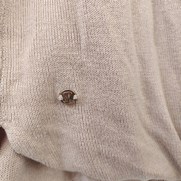 Lululemon Bring It Backbend Sweater Women 10 Pullover Pink Cashmere Open Back - Picture 14 of 15